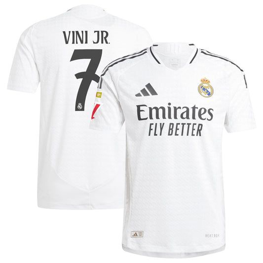 Vini Jr. Real Madrid adidas 2024/25 Home Authentic Player Jersey - White adidas