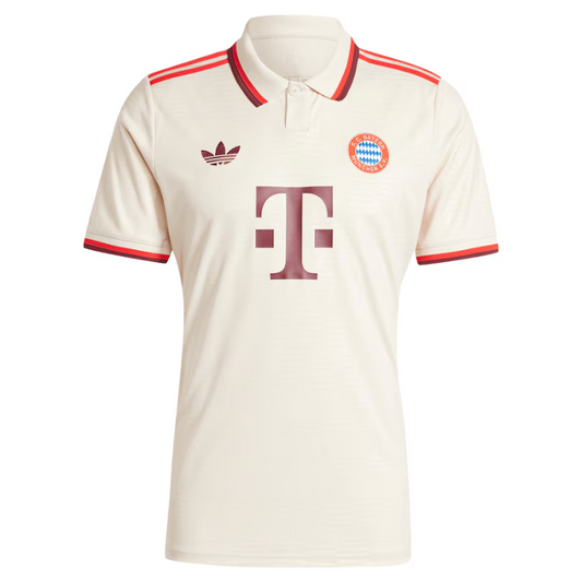 Bayern Munich adidas 2024/25 Third Custom Jersey - Cream Adidas