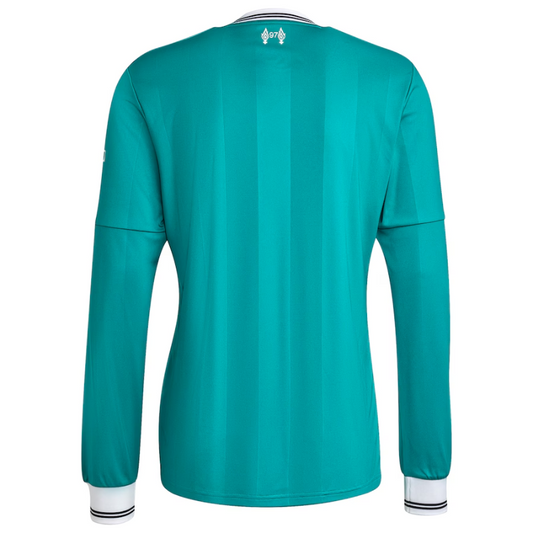 Liverpool adidas 2025/26 Third Long Sleeve Jersey - Green Adidas