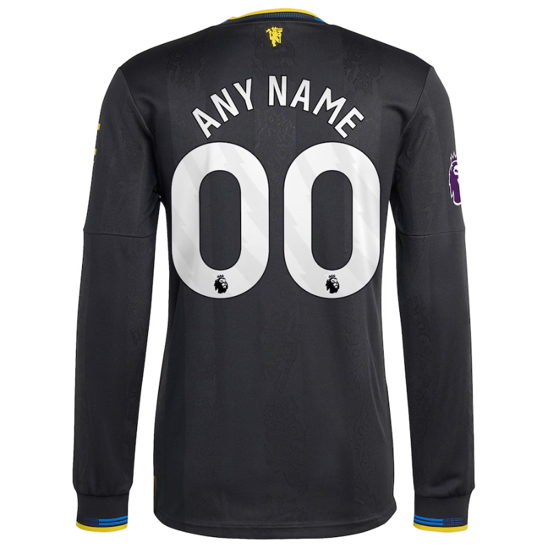 Manchester United adidas 2025/26 Third Long Sleeve Jersey - Black Adidas Manchester United adidas 2025/26 Third Long Sleeve Jersey - Black Adidas