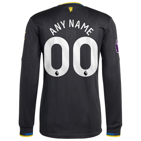 Manchester United adidas 2025/26 Third Long Sleeve Jersey - Black Adidas Manchester United adidas 2025/26 Third Long Sleeve Jersey - Black Adidas