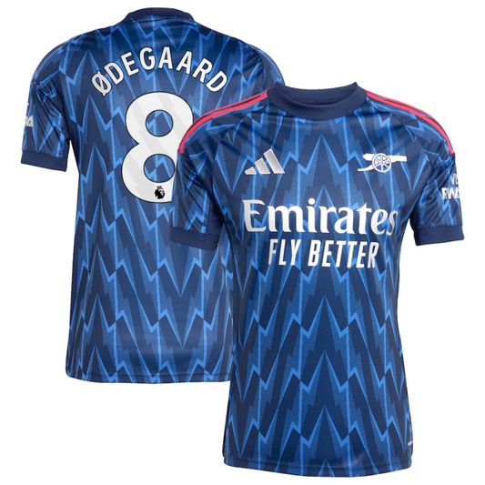 Martin Ødegaard Arsenal adidas 2025/26 Away Player Jersey - Blue Adidas