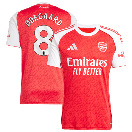 Martin Ødegaard Arsenal adidas 2025/26 Home Player Jersey - Red Adidas