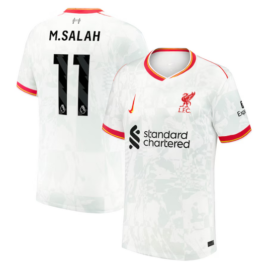 Mohamed Salah Liverpool Nike 2024/25 Third Jersey - White Nike