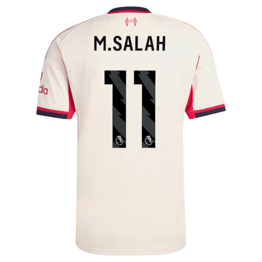 Mohamed Salah Liverpool adidas 2025/26 Away Player Jersey - White Adidas