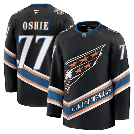 TJ Oshie Washington Capitals Fanatics Premium Jersey - Black Fanatics
