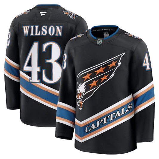 Tom Wilson Washington Capitals Fanatics Premium Jersey - Black Fanatics
