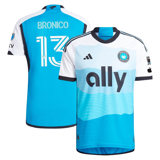 Brandt Bronico Charlotte FC adidas 2023 Newly Minted Authentic Player Jersey - Blue adidas