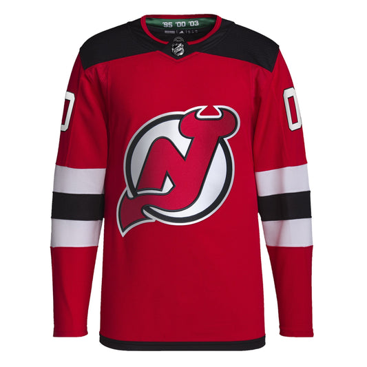 New Jersey Devils adidas  Home  Primegreen Authentic Custom Jersey - Red adidas