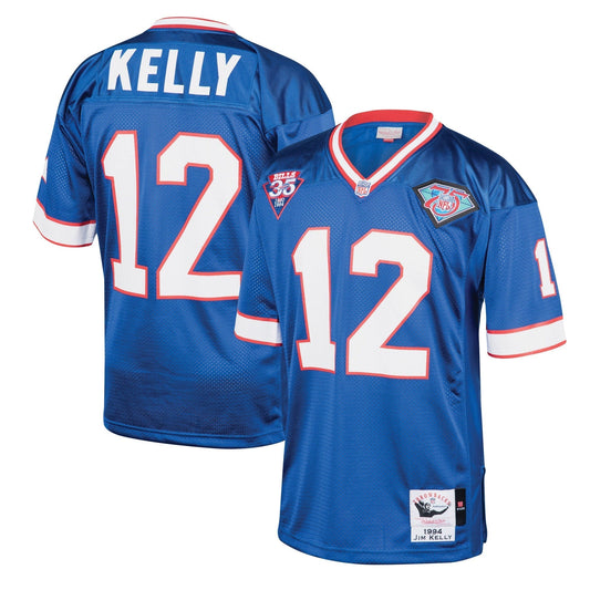 Jim Kelly Buffalo Bills 1994 Mitchell & Ness Authentic Throwback Retired Player Jersey - Royal Mitchell & Ness