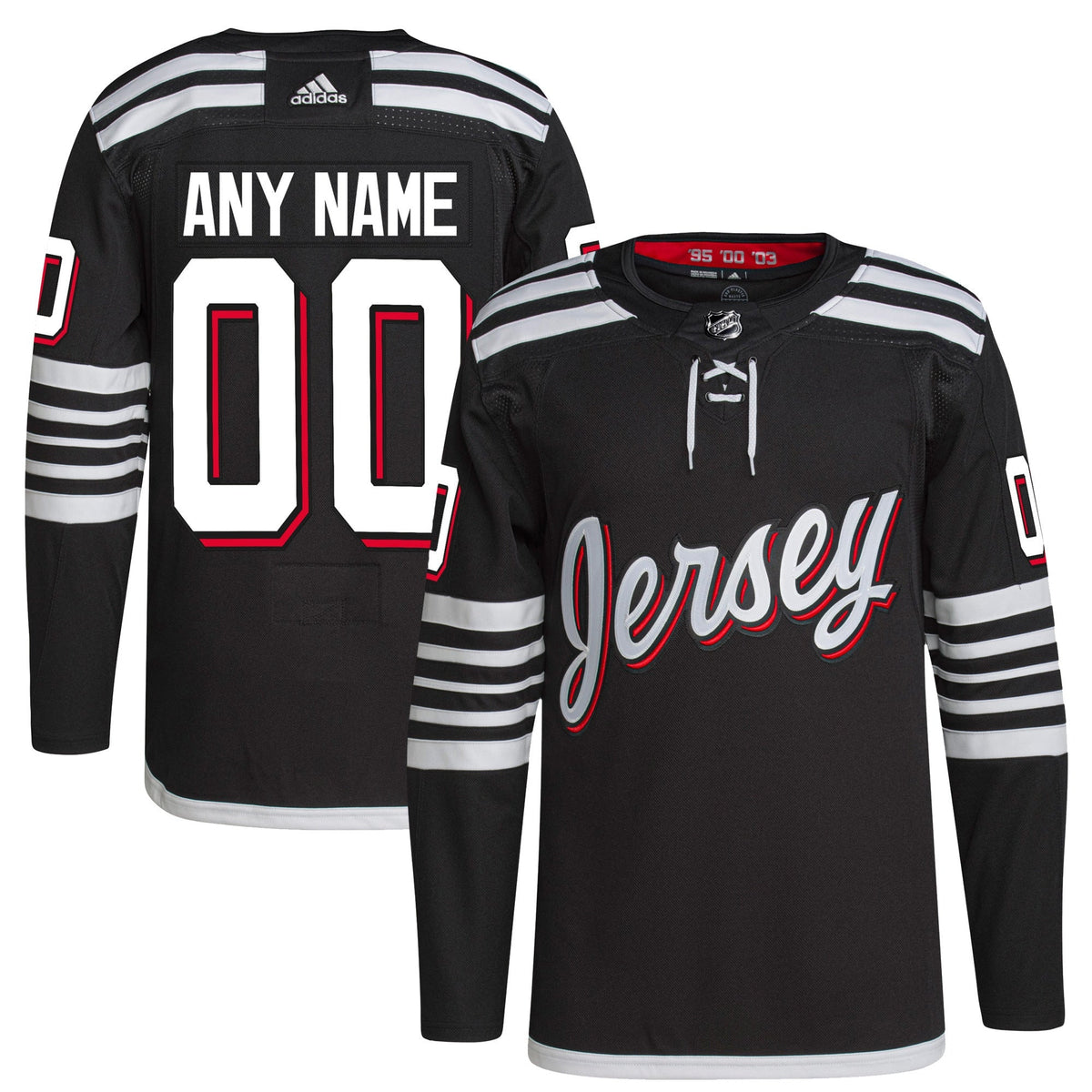 New Jersey Devils adidas  Alternate 2021/22 Primegreen Authentic Custom Jersey - Black adidas