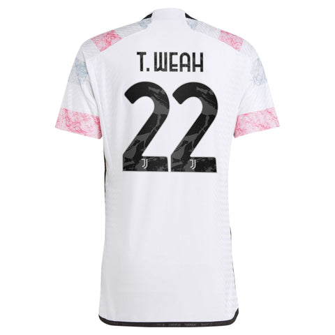 Timothy Weah Juventus adidas 2023/24 Away Authentic Jersey - White adidas