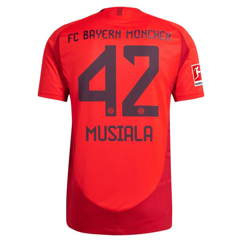 Jamal Musiala Bayern Munich adidas 2024/25 Home Authentic Player Jersey - Red adidas