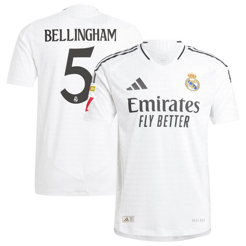 Jude Bellingham Real Madrid adidas 2024/25 Home Authentic Player Jersey - White adidas