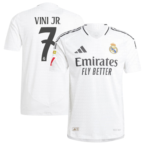 Vini Jr. Real Madrid adidas 2024/25 Home Authentic Player Jersey - White adidas