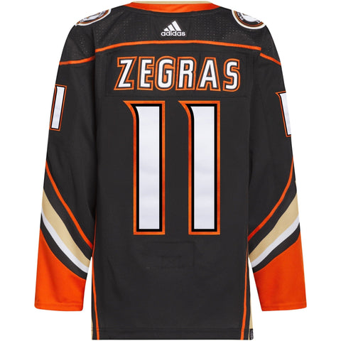 Trevor Zegras Anaheim Ducks adidas Home Primegreen Authentic Player Jersey - Black Adidas