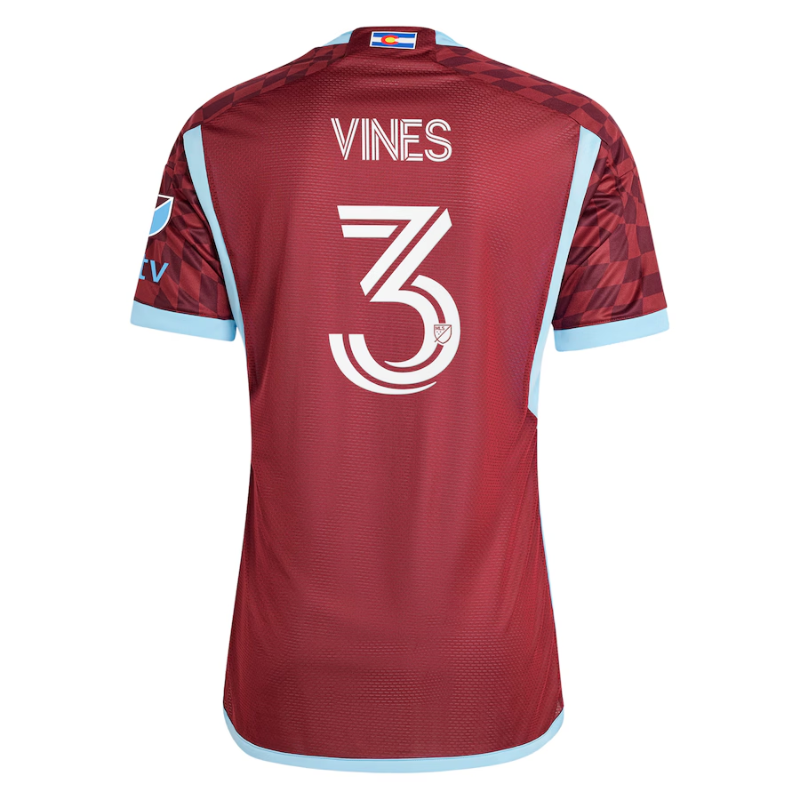 Sam Vines Colorado Rapids adidas 2024 One Flag Kit Authentic Player Jersey - Burgundy Adidas