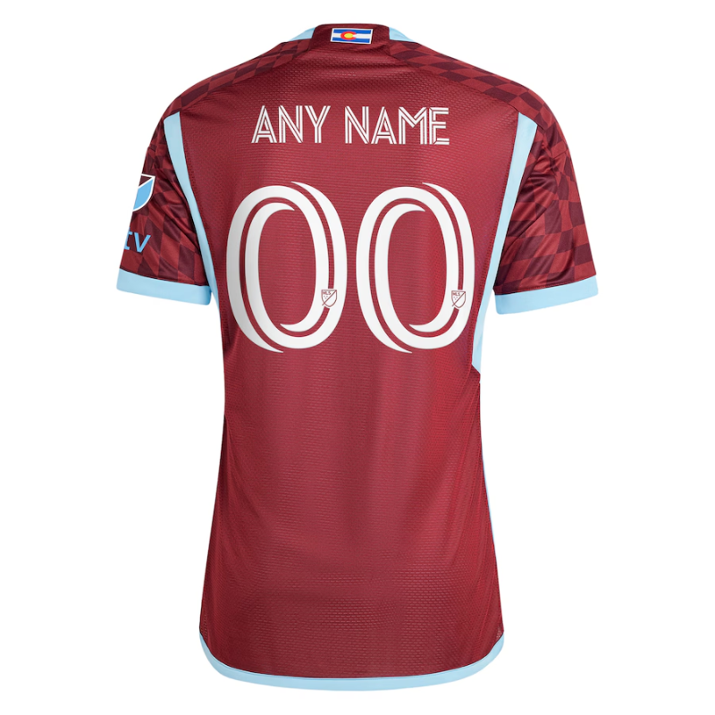 Colorado Rapids adidas 2024 One Flag Kit Authentic Custom Jersey - Burgundy Adidas