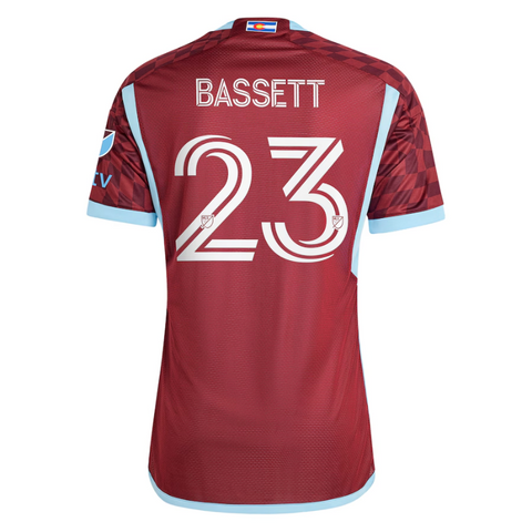 Cole Bassett Colorado Rapids Adidas 2024 One Flag Kit Authentic Player Jersey - Burgundy Adidas