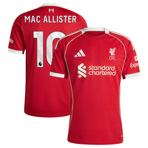 Alexis Mac Allister Liverpool adidas 2025/26 Home Jersey - Red Adidas