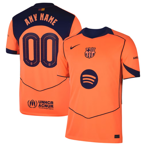 Barcelona Nike 2025/26 Third Jersey - Orange Nike
