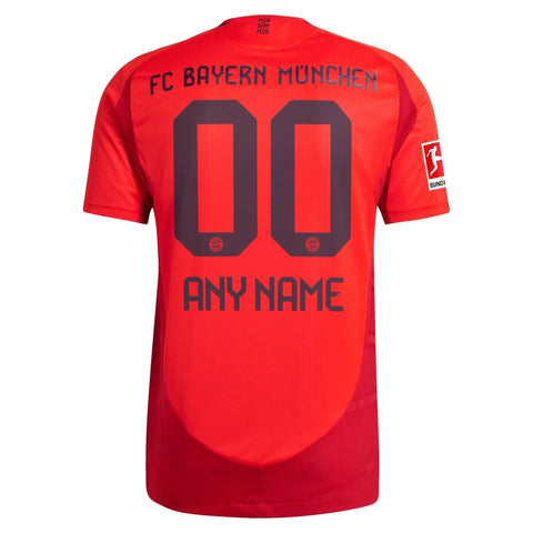Bayern Munich adidas 2024/25 Home Authentic Custom Jersey - Red Adidas