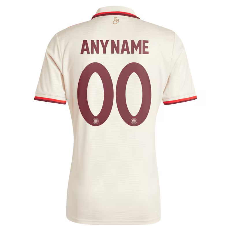Bayern Munich adidas 2024/25 Third Custom Jersey - Cream Adidas