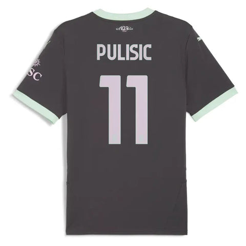 Christian Pulisic AC Milan Puma 2024/25 Third Player Jersey - Charcoal Puma