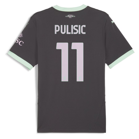 Christian Pulisic AC Milan Puma 2024/25 Third Player Jersey - Charcoal Puma