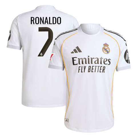 Cristiano Ronaldo Real Madrid adidas 2025/26 Home Jersey - White Adidas