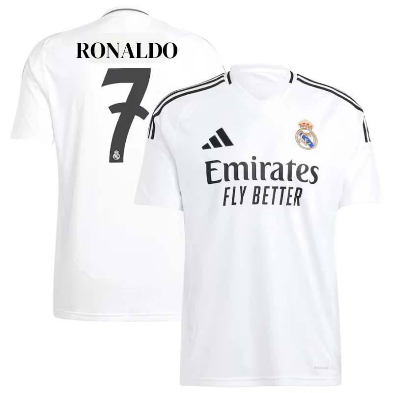 Cristiano Ronaldo 7 Real Madrid adidas 2024/25 Home Player Jersey - White Adidas