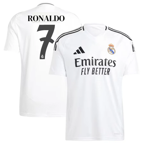 Cristiano Ronaldo 7 Real Madrid adidas 2024/25 Home Player Jersey - White Adidas