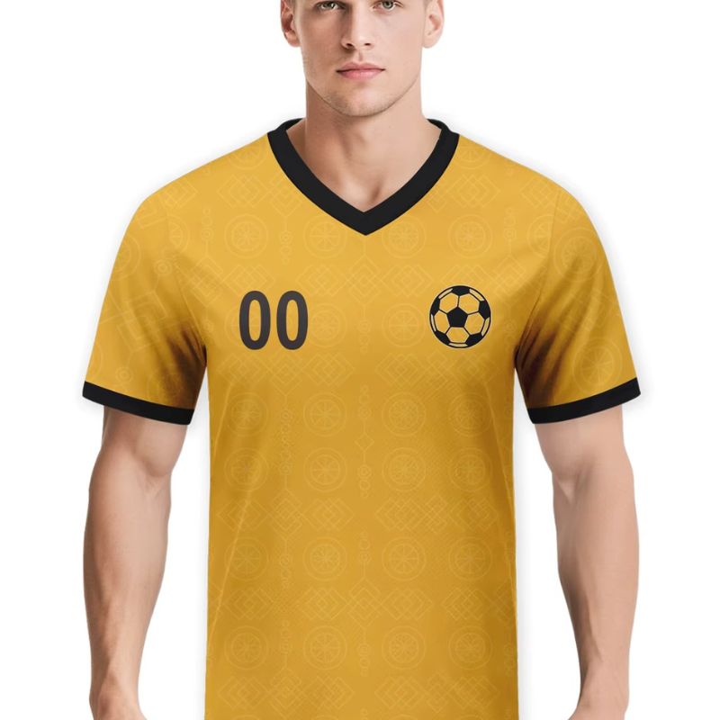 Custom Personalized Soccer Jersey - Yellow Training Shirt with Name & Number for Men, Women, and Youth