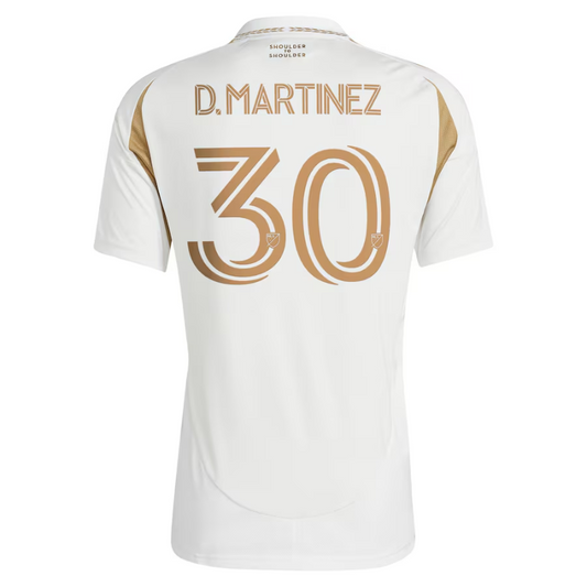 David Martinez LAFC adidas 2025 Secondary Player Jersey - White Adidas