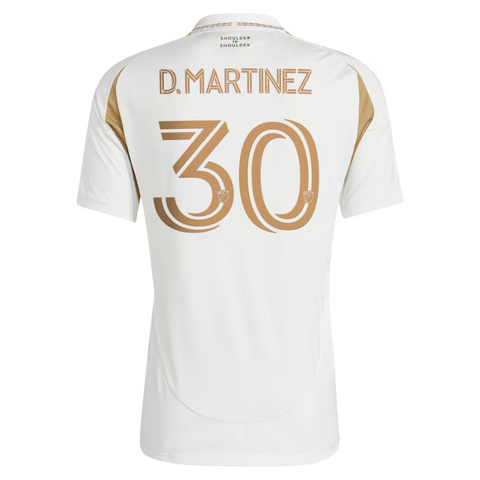 David Martinez LAFC adidas 2025 Secondary Player Jersey - White Adidas
