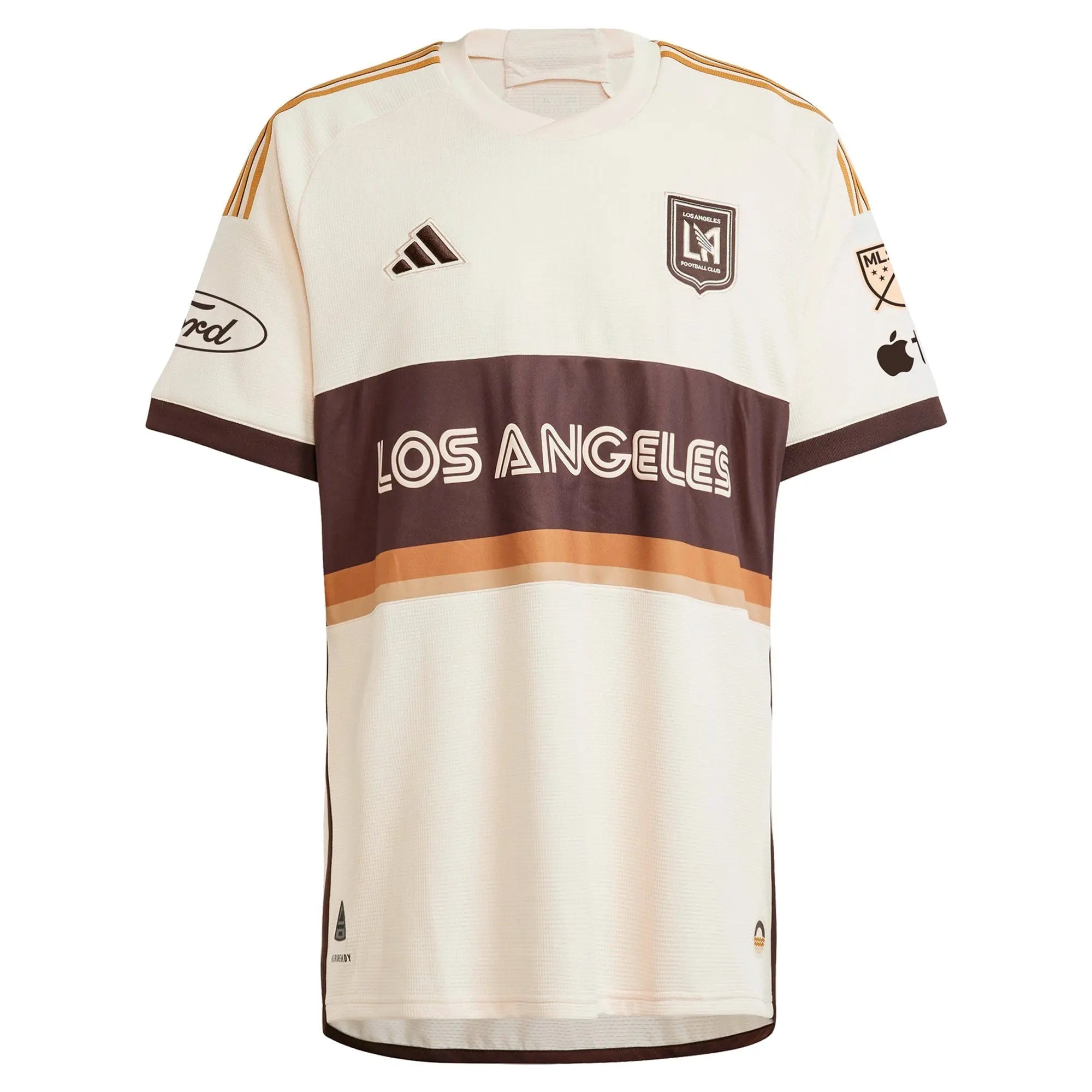 Denis Bouanga LAFC adidas 2024 Archive Authentic Jersey - Tan Adidas