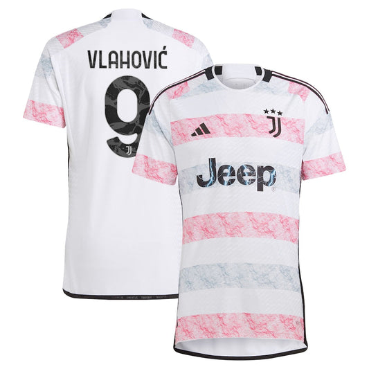 Dušan Vlahović Juventus adidas 2023/24 Away Authentic Jersey - White Adidas
