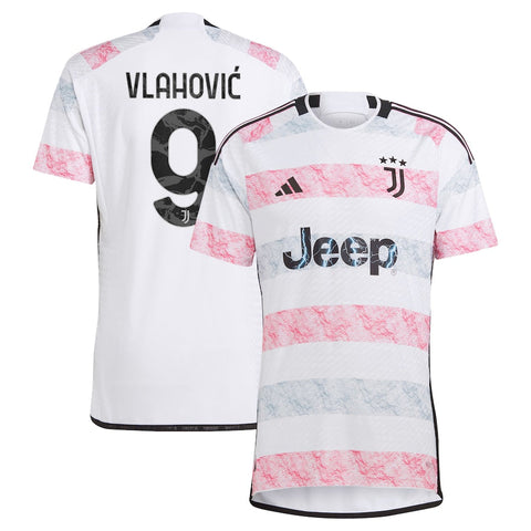 Dušan Vlahović Juventus adidas 2023/24 Away Authentic Jersey - White Adidas