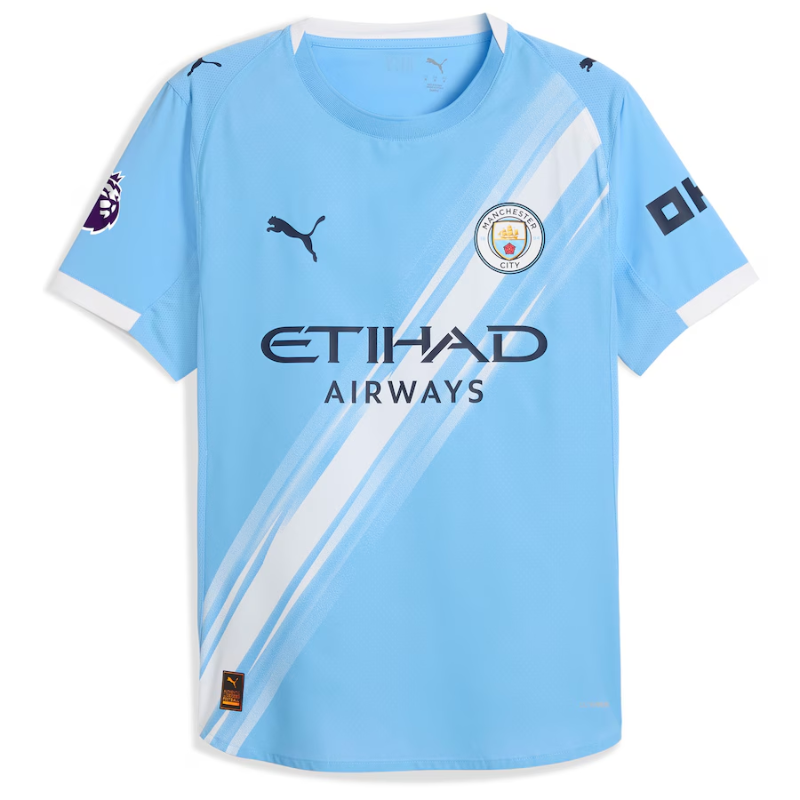 Erling Haaland Manchester City Puma Youth 2025/26 Home Player Jersey - Sky Blue Puma