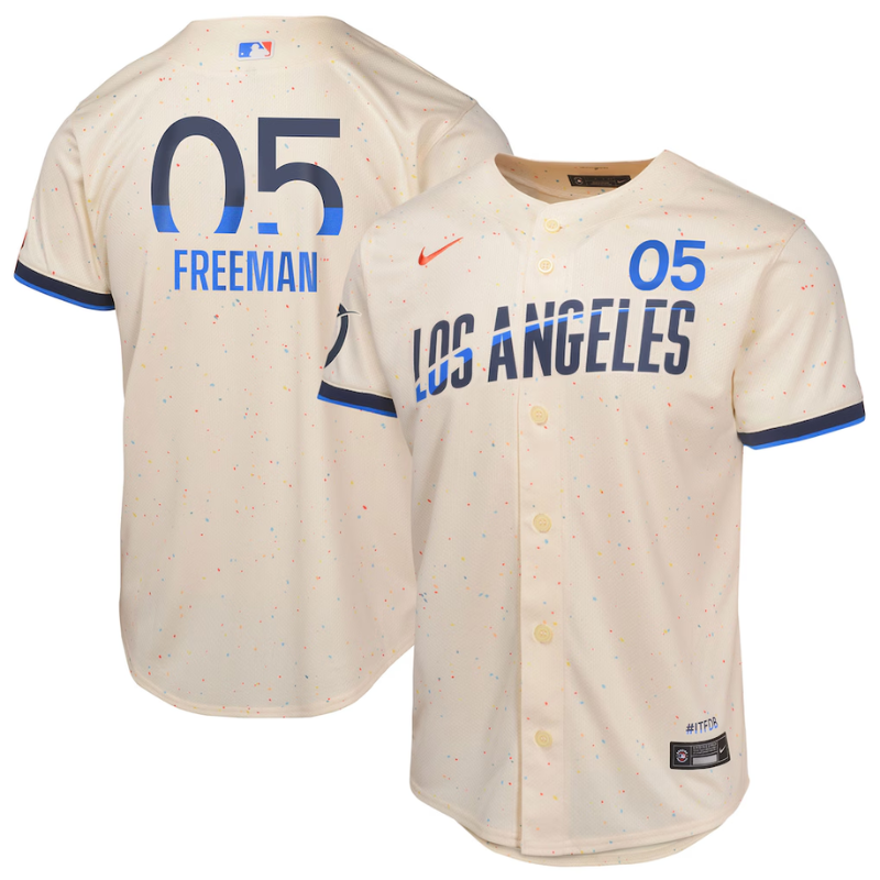 Freddie Freeman Los Angeles Dodgers Nike Youth 2024 City Connect Limited Player Jersey - Cream Nike