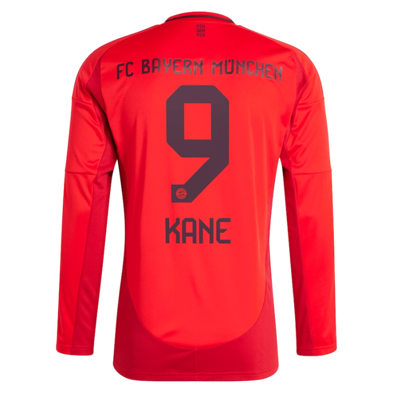 Harry Kane Bayern Munich adidas 2024/25 Home Long Sleeve Player Jersey - Red Adidas