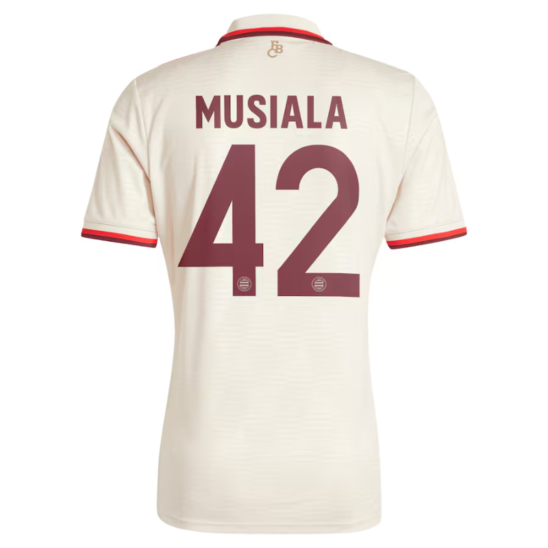 Jamal Musiala Bayern Munich adidas 2024/25 Third Player Jersey - Cream Adidas