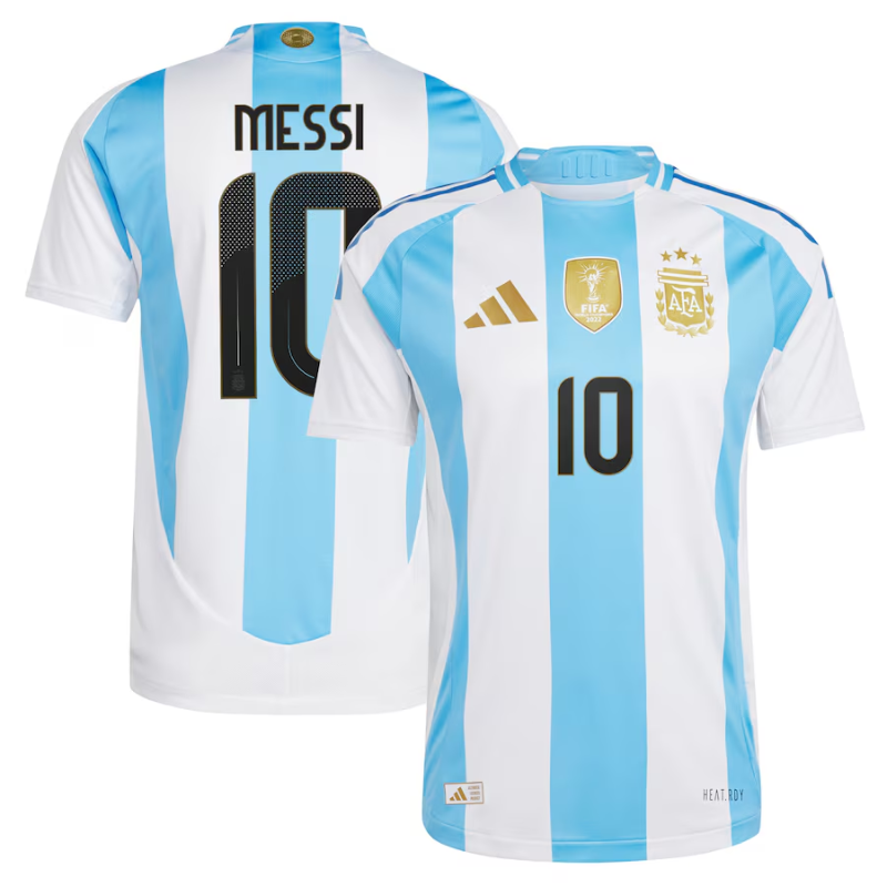 Lionel Messi Argentina National Team Adidas 2024 Home Authentic Player Jersey - White Adidas