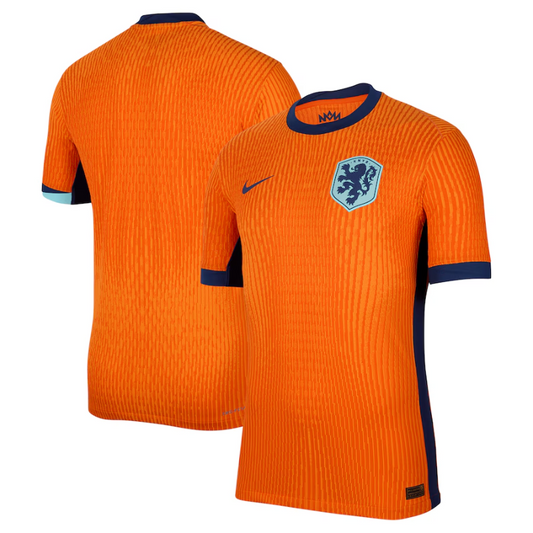 Netherlands National Team Nike 2024 Home Authentic Blank Jersey - Orange Nike