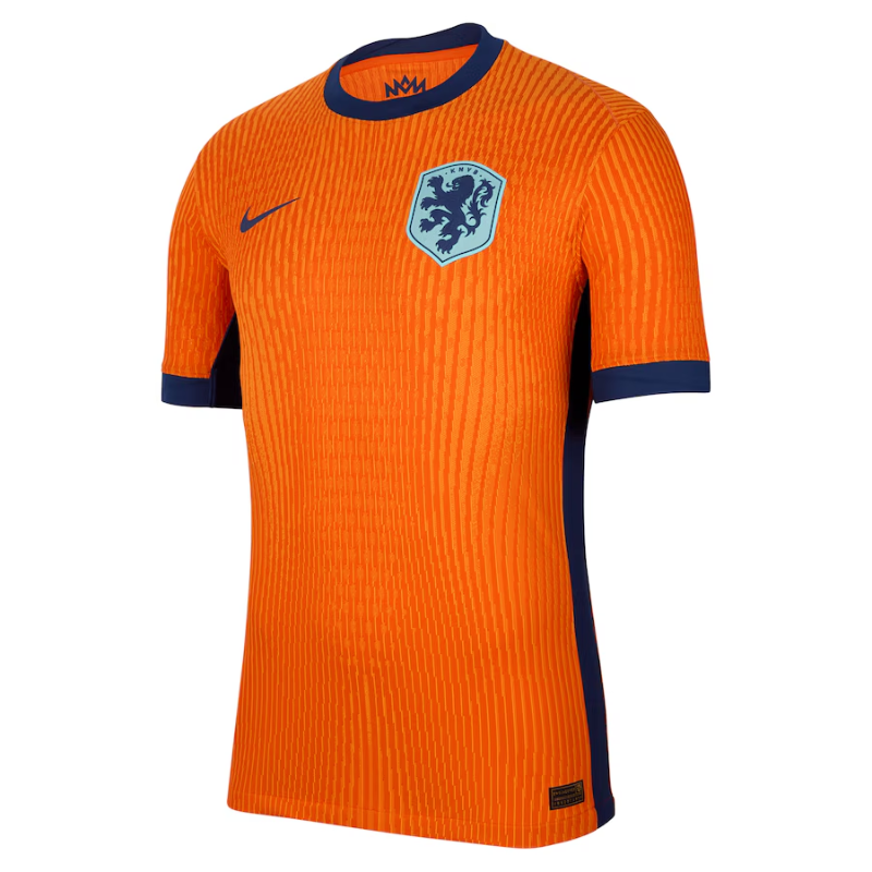 Netherlands National Team Nike 2024 Home Authentic Blank Jersey - Orange Nike