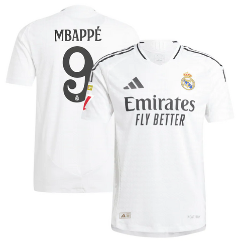 Kylian Mbappé Real Madrid Adidas 2024/25 Home Authentic Player Jersey - White Adidas