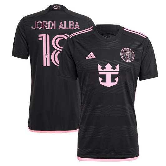 Jordi Alba Ramos Inter Miami CF adidas 2024 La Noche Player Jersey - Black Adidas