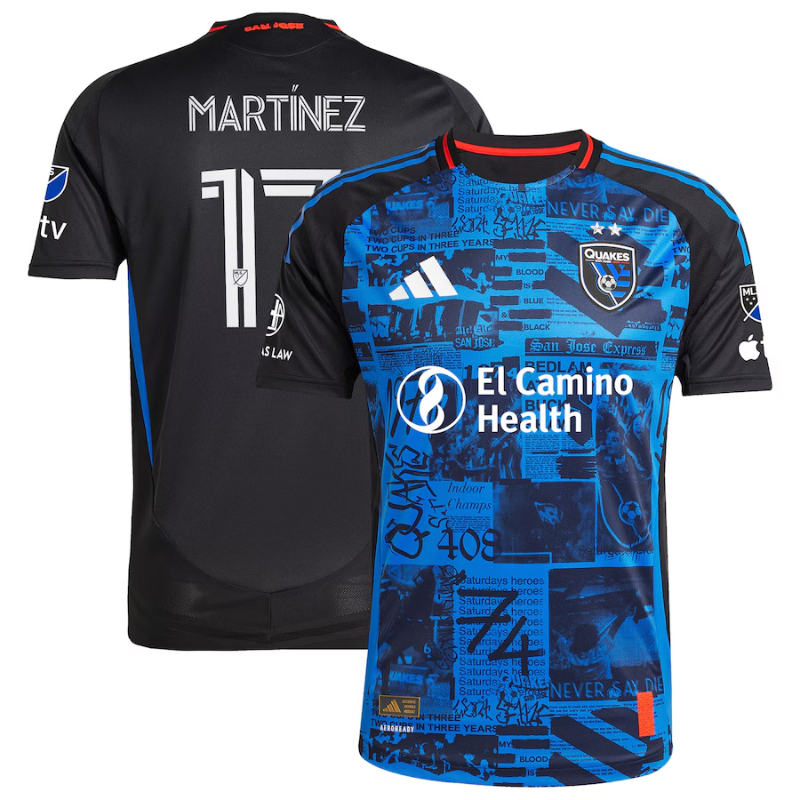 Josef Martinez San Jose Earthquakes adidas 2025 The 50 Kit Authentic Player Jersey - White (Copy) adidas