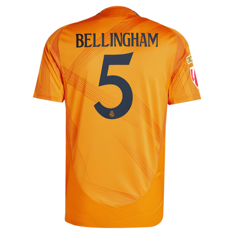 Jude Bellingham Real Madrid adidas 2024/25 Away Jersey - Orange Adidas