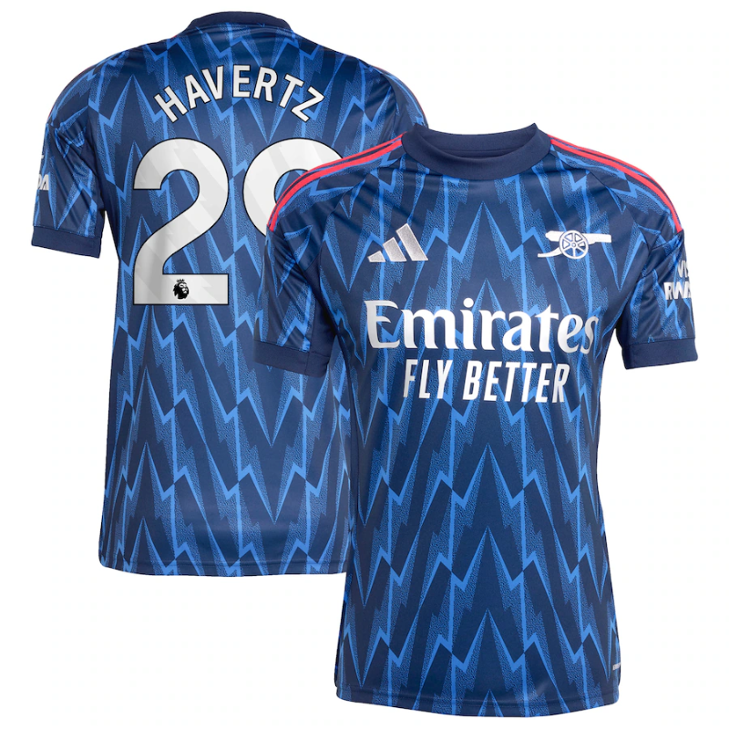 Kai Havertz Arsenal adidas 2025/26 Away Player Jersey - Blue Adidas